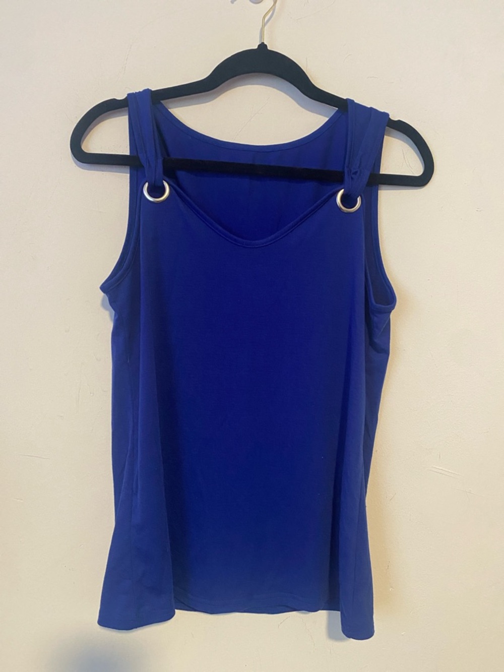 Women’s Royal Blue Tank Top with Ring Detail